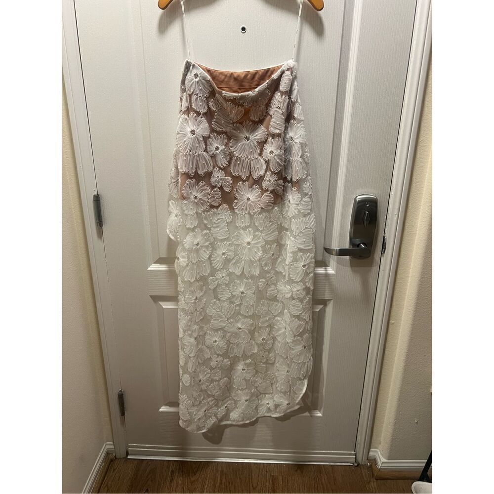Elliatt Indira Floral Top & Skirt Set in Mesh White bridal bachelorette NWT$650 - Picture 10 of 16